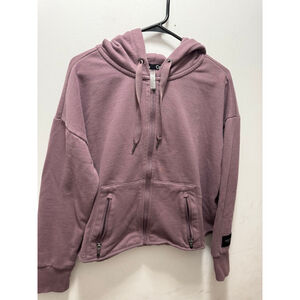 Women's Calvin Klein Purple Full-Zip Hoodie M